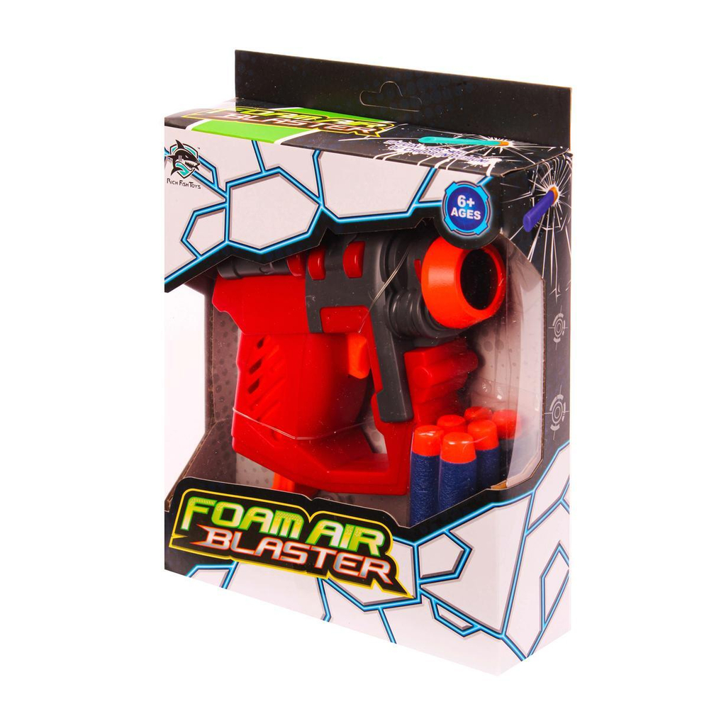 Пистолет с мягк.пулями, коробка 0622