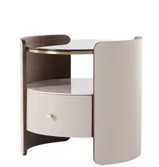 Тумба прикроватная 4362 с ящиком и полкой, керамика, экокожа