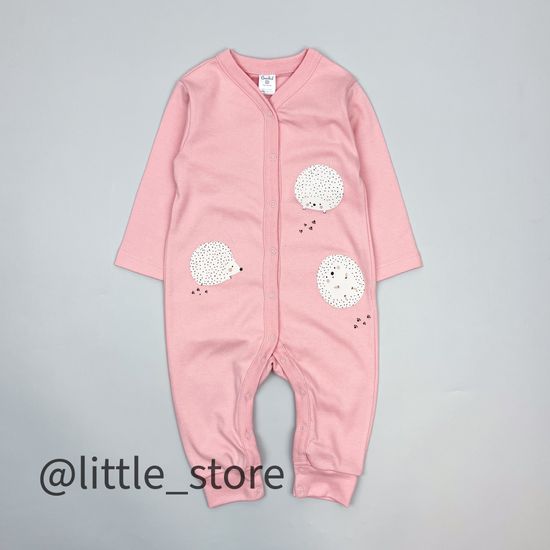 Слип хлопковый "Ежики" розовый жемчуг