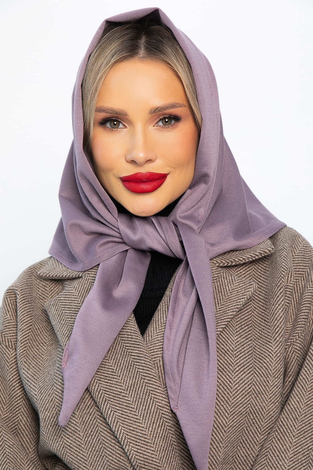 Косынка с отворотом (лиловая) КО20-23М LT Collection