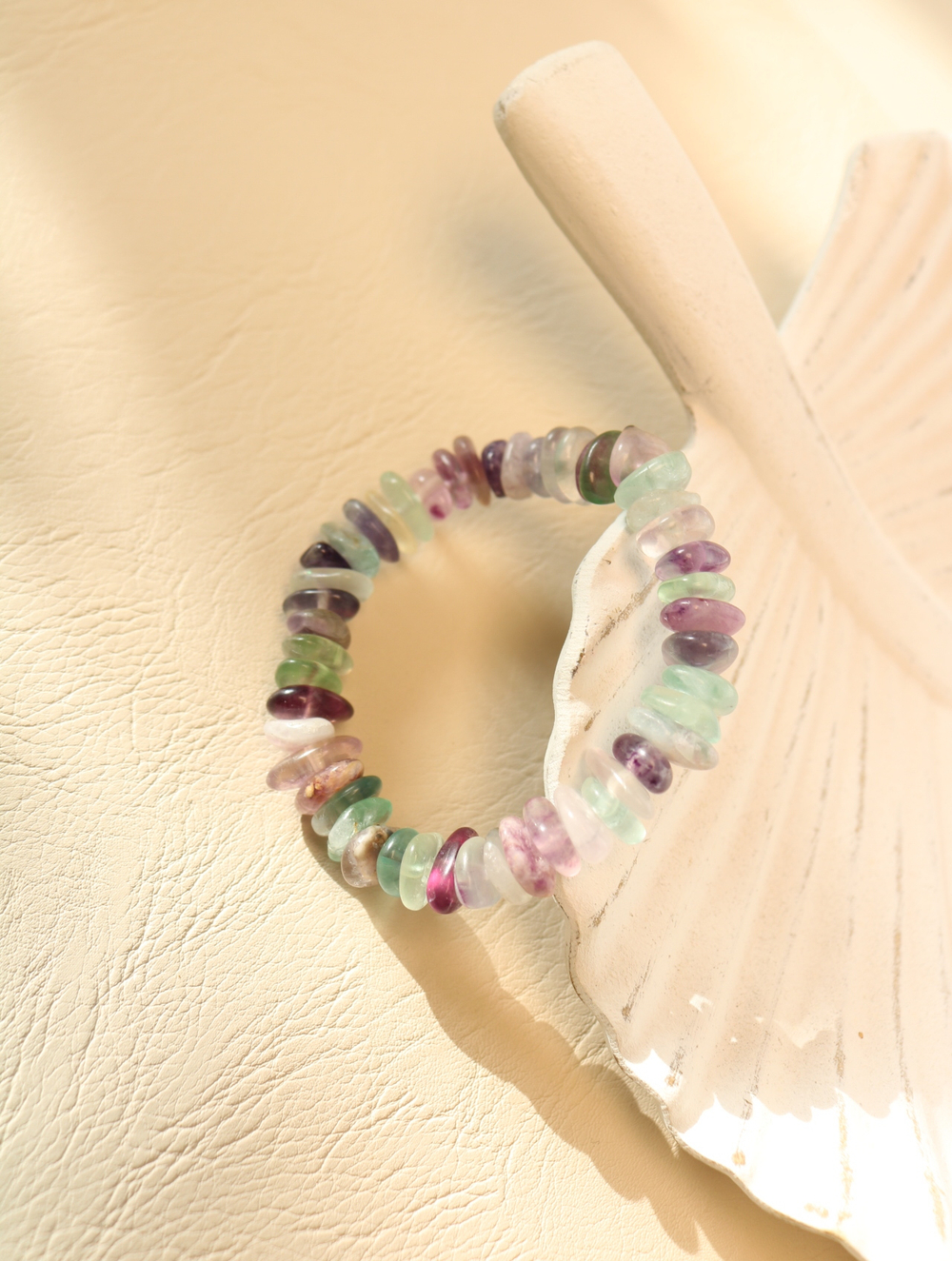 Браслет из флюорита «Акварель флюорита»