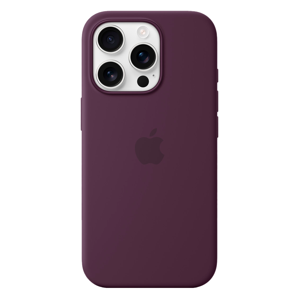 Силиконовый чехол с поддержкой MagSafe Apple Silicone Case для iPhone 16 Pro, Plum (Сливовый)