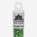Японский бисер TOHO Round 8/0 (№27), с внутренним серебрением, прозрачный