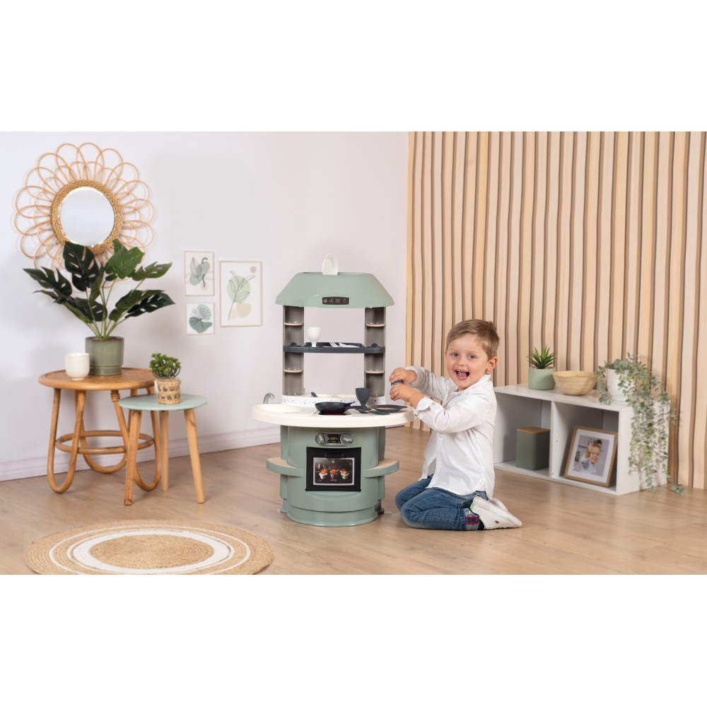 Детская кухня Smoby Nova 312700 с 13 аксессуарами для сюжетной игры от 18 месяцев — фото 6