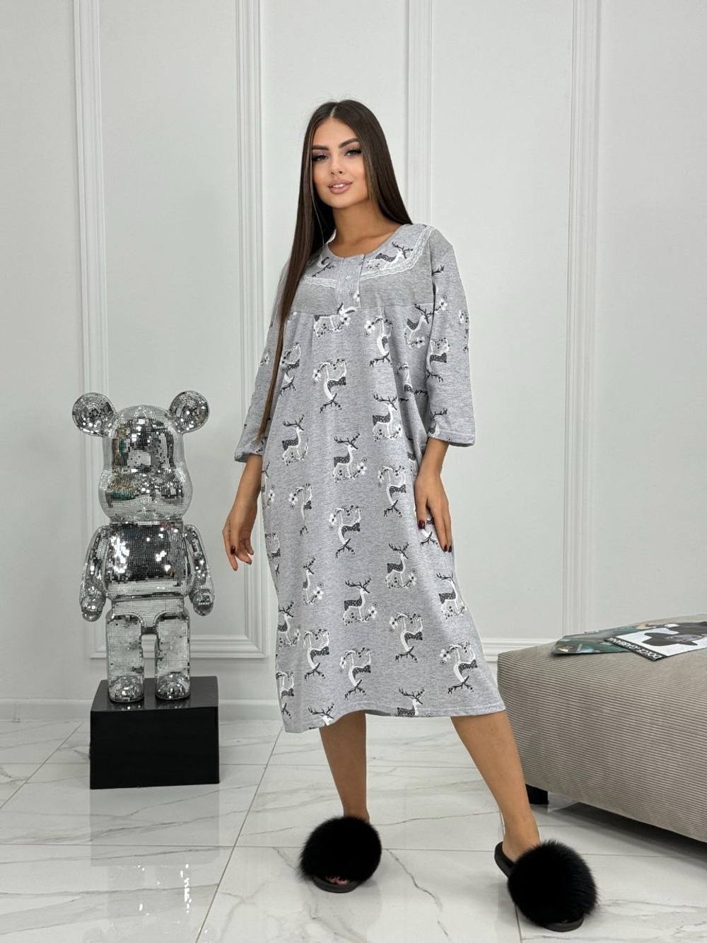 Сорочка х/б длин.рукав М-104