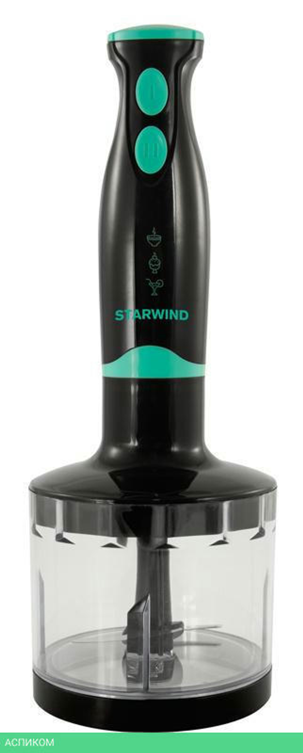 Блендер StarWind SBP2322b темно-серый/бирюзовый