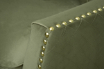 Диван Garda Decor Сорренто (Sorrento) 220 трехмест., велюр оливковый Colt1002-OLIV 220*101*88 см