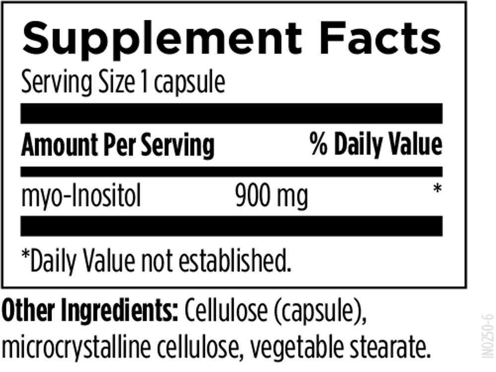 Designs for health Inositol 120 vegcaps.