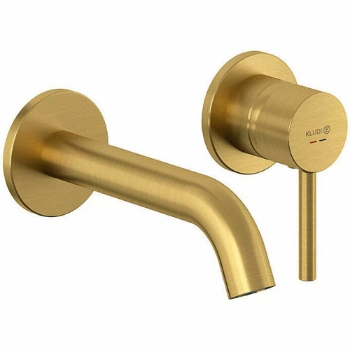 Смеситель для раковины Kludi Bozz 38244N076 золото брашированное