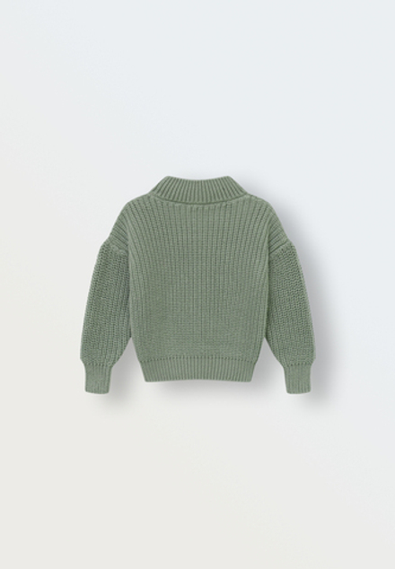 Джемпер вязаный oversize оливка