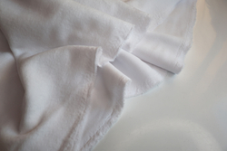 БЕЛЫЙ - Дабл фейс СВИТЕРОВКА / ПИКЕ (1391 Евгения) (к1 испачкан местами)