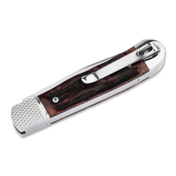 Нож складной Boker 01BP0029 Hidden Release Trapper Appaloosa Bone