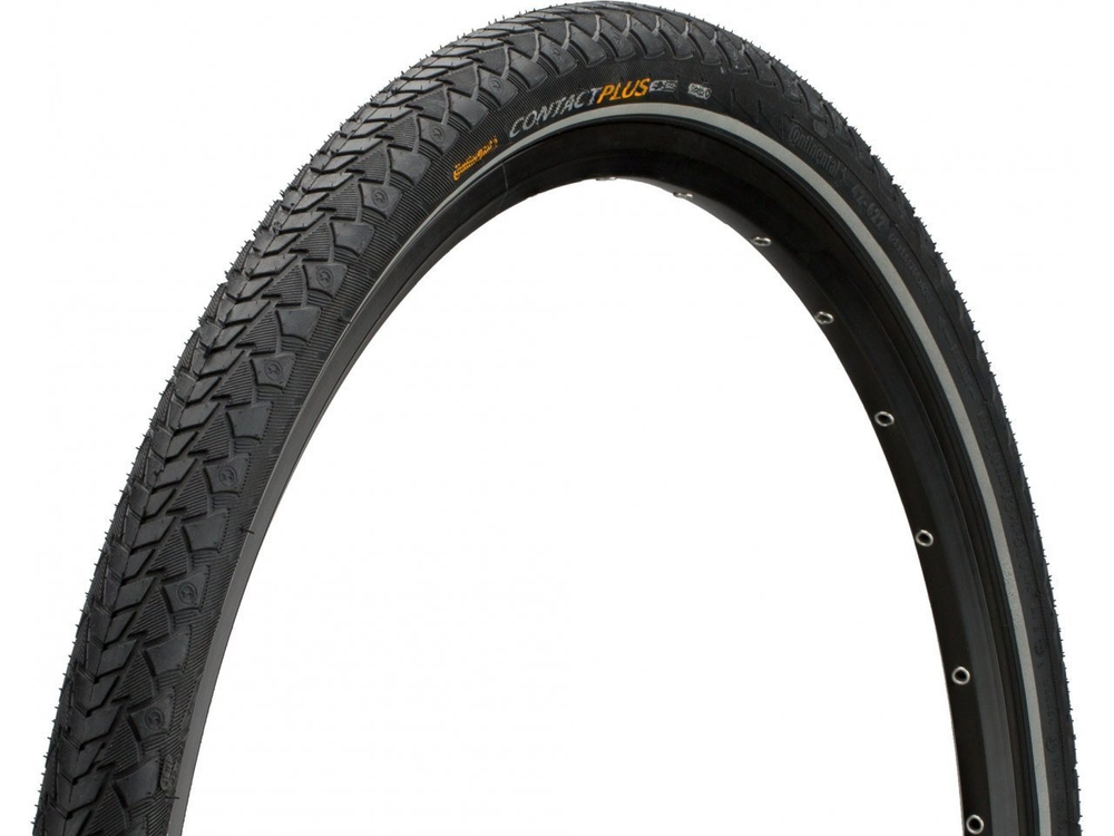Покрышка 28"/700x42C (40C)/28 x 1.60 02-0101006 (42-622) CONTACT Plus, SafetyPlusBreaker E-50 черн с светоотр-й полосой(до 5 Bar) CONTINENTAL