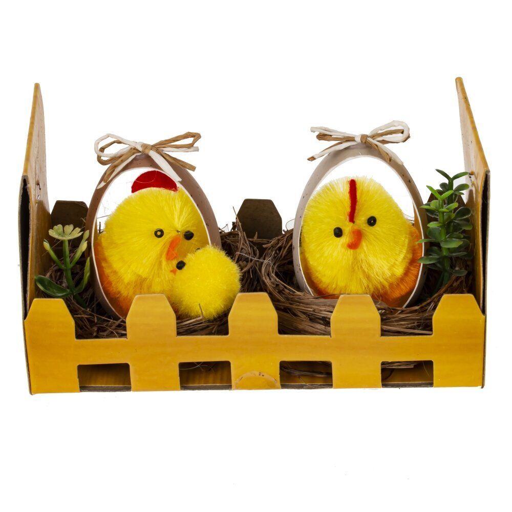 GAEM Набор из 2-х изделий декоративных "Гнездо пасхальное" (5,5*5), L11 W6 H6 см