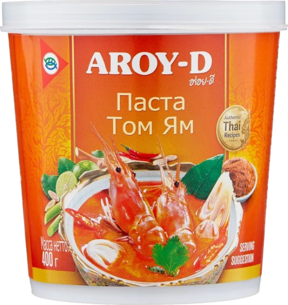 Aroy-D Паста Том Ям кисло-сладкая, 400 г 12 шт