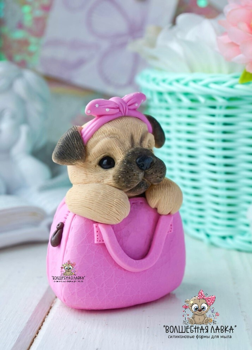 Силиконовая форма Собачка Молли