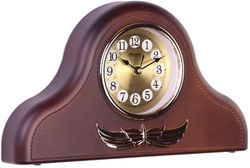 Настольные часы MIRRON, интерьер, дерево-золото