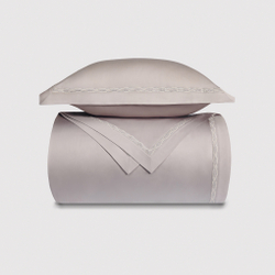 Постельное белье cемейное Сlaire&Caroll Le Fleur серый