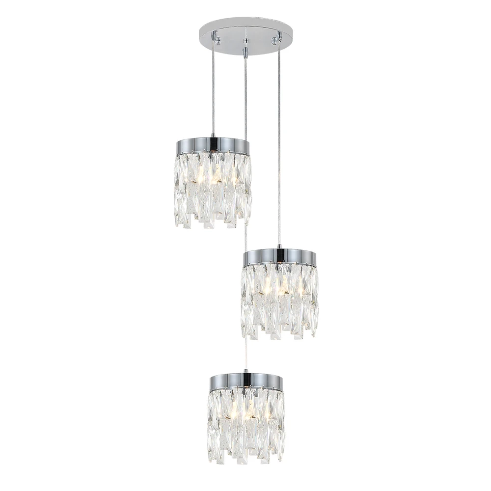 Подвесной светильник Indigo ANNA 12029/3P Chrome V000497