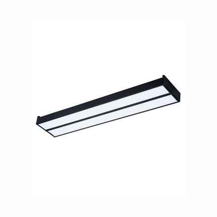 ULO-K15A 2x20W-4000K-L50 IP44 BLACK Светильник линейный светодиодный подвесной. Белый свет 4000К. Алюминий. Цвет черный. TM Uniel