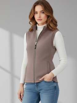 Жилет с начесом на молнии