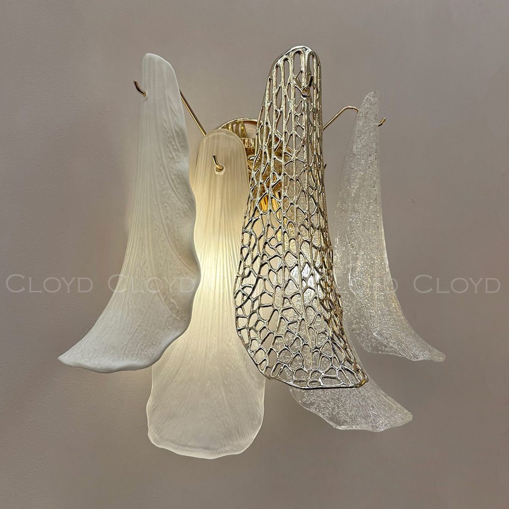 Бра Cloyd WASABI W2 / выс. 33 см - керамика - золото (арт.20406)