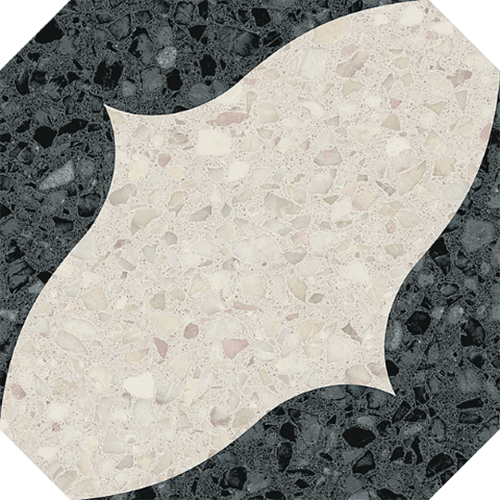 VIVES 4T78 Octgono Cerbera Negro 20x20