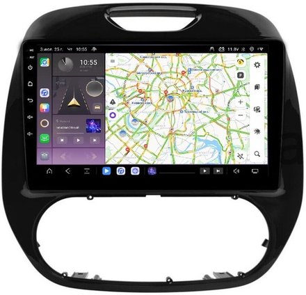Магнитола для Renault Kaptur 2016+ (кондиционер) - Carmedia EW-9627-M QLed, Android 13, TS20, CarPlay, SIM-слот