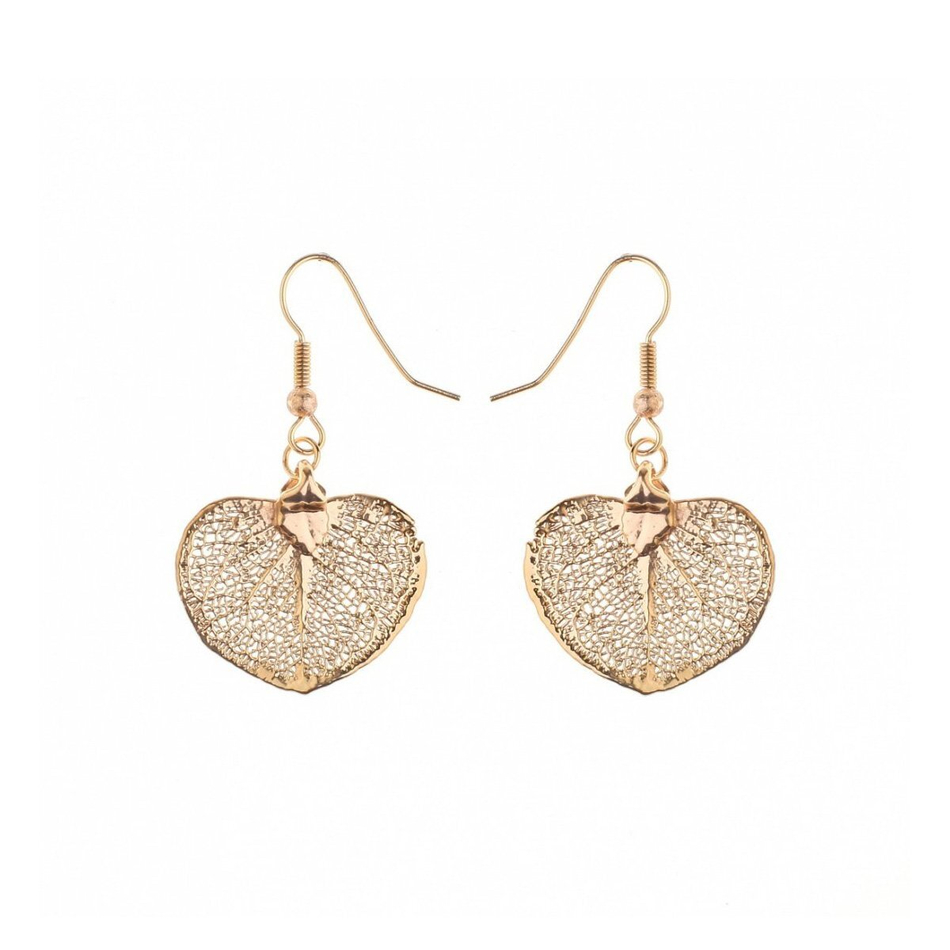 Серьги Ester Bijoux Денежный Лист LF93C-RG BR