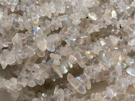 Нить бусины из лабрадорита 7-8мм (галька)