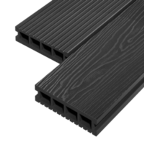 Террасная доска Decking Urban 150х24х3000 0,45м2 графит (Жженый Кедр)