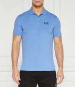 Поло EA7 - голубой(8NPF14 PJVQZ)