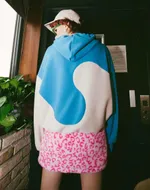 Худи SoWhat? Custom Серо-Синий