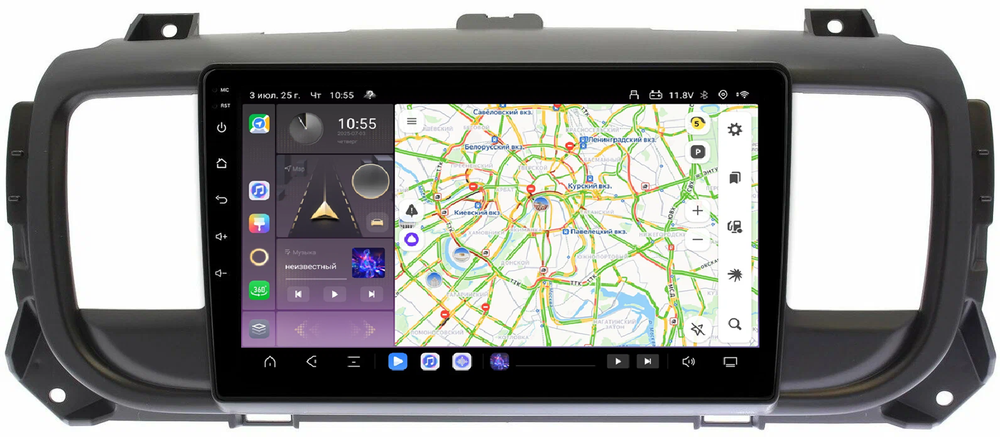 Магнитола для Peugeot Traveller/Expert, Citroen SpaceTourer/Jumpy, Opel Zafira Life/Vivaro - Kuberg QLed, Android 13, TS20, CarPlay, SIM-слот