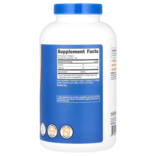 Nutricost, Бета-ситостерол, 240 капсул (250 мг в каждой капсуле)