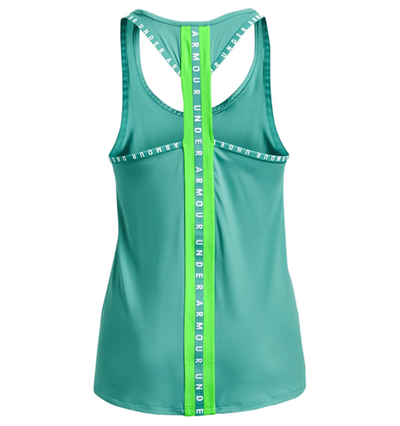 Женский топ теннисный Under Armour Knockout Tank - neptune/quirky lime