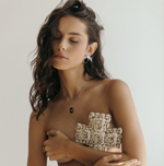 кулон tori с черной эмалью