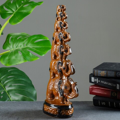 Фигура "Семь Слонов" 40*15*9см