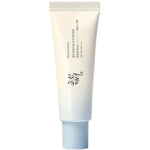 Beauty of Joseon Relief Sun: Aqua-fresh Rice + B5 Probiotic.