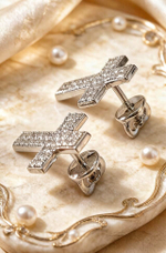 Ювелирные серьги из серебра 925 пробы