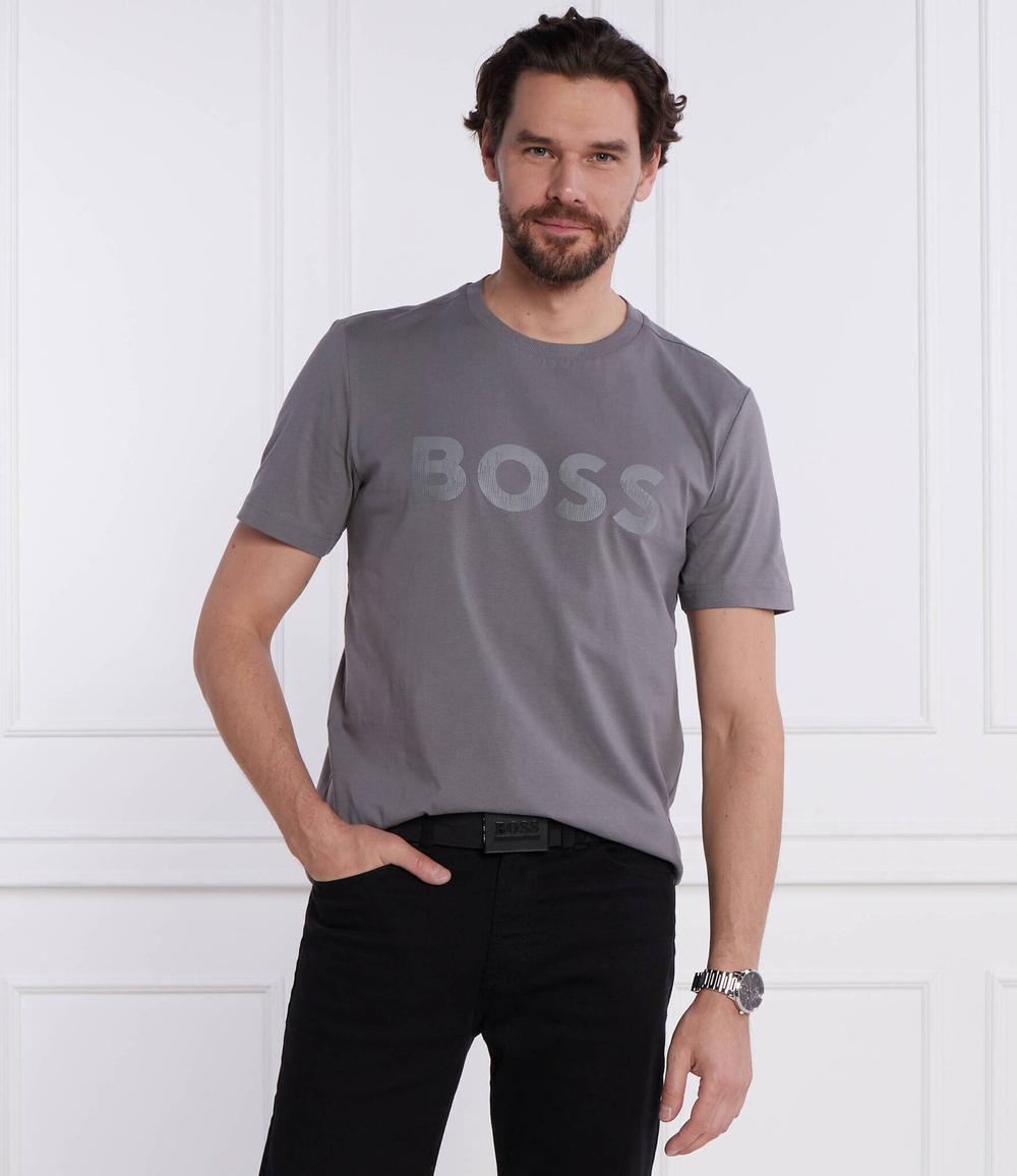 Футболка Tee Mirror 1 BOSS GREEN - серый(50506363)