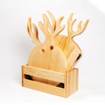 Разделочные доски из сибирского кедра 3 шт. в ящике. RDN27