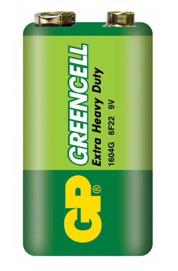 Батарейка GP GreenCell Крона 6F22 Shrink 1 Heavy Duty 9V