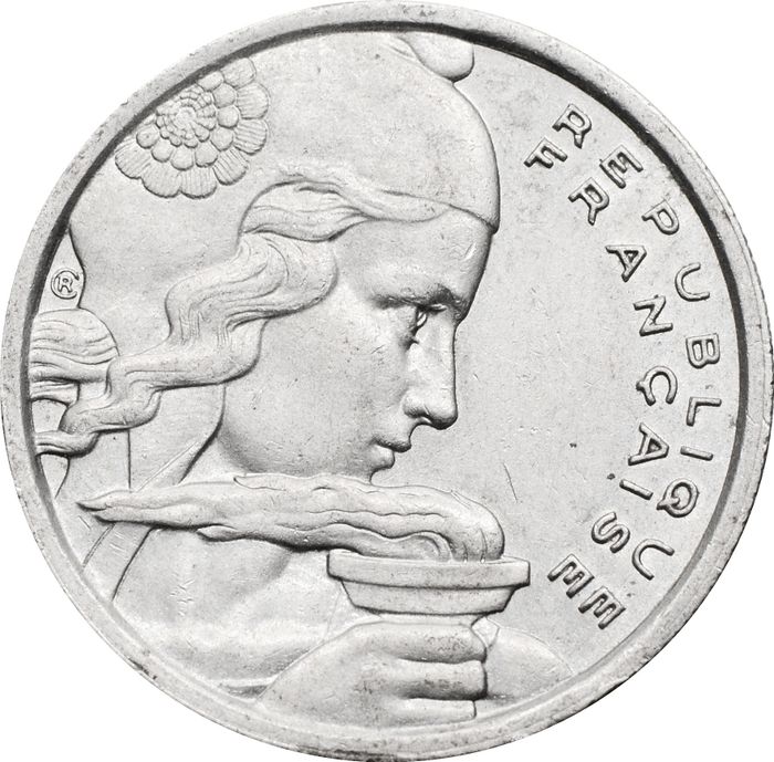 100 франков 1955 Франция XF