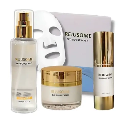 Rejusome Kit Serum + Cream + Mist + Mask | Набор сыворотка, крем, тоник и маски с экзосомами