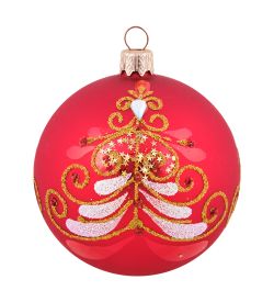 Элита НФШ-1546/2 Ел.украшение Шар «Праздничная ёлка» 85 мм