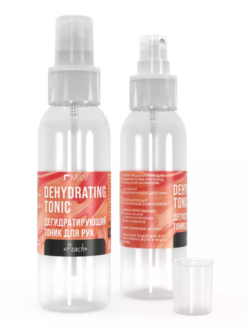 MILV Дегидратирующий тоник для рук "Персик", 100 мл