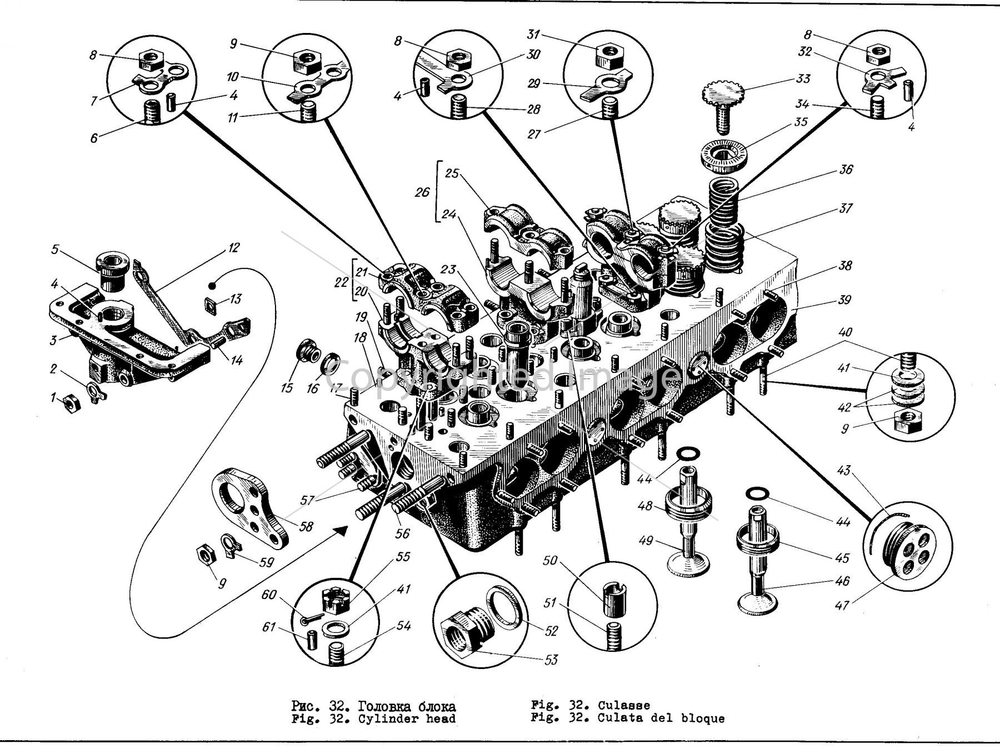 Гайка крепления форсунки 306-71-1