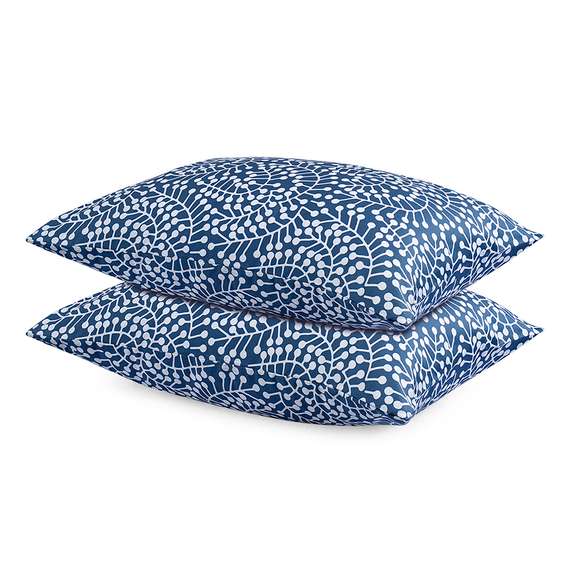 Комплект постельного белья темно-синего цвета с принтом Спелая смородина из коллекции scandinavian touch, 200х220 см