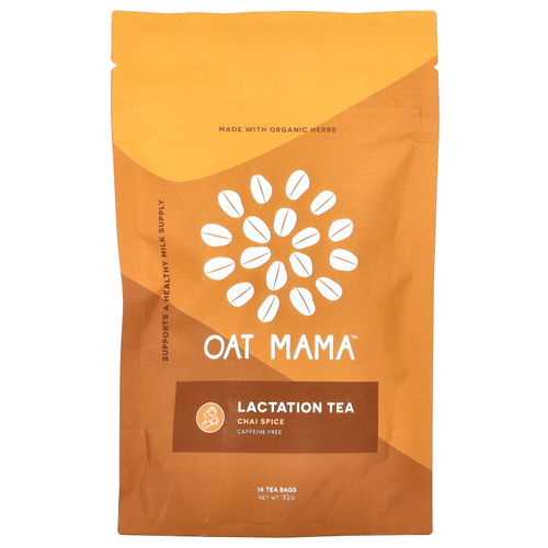 Oat Mama, Lactation Tea, Chai Spice, без кофеина, 14 чайных пакетиков, 32 г